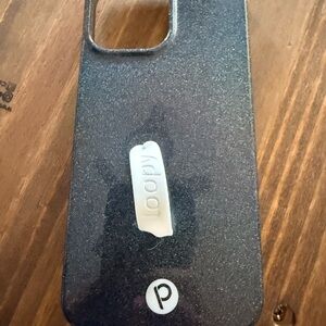 iPhone 13 Pro Max Loopy Glittery Black Phone Case